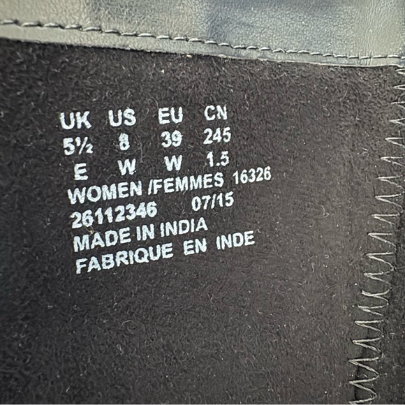 Clarks Black Leather Knee-High Boots - Picture 7 of 9